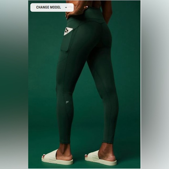 NWT- Fabletics PureLuxe HW Pocket Full Length Leggings -EVERPINE (27”)REG INSEAM - Picture 8 of 10